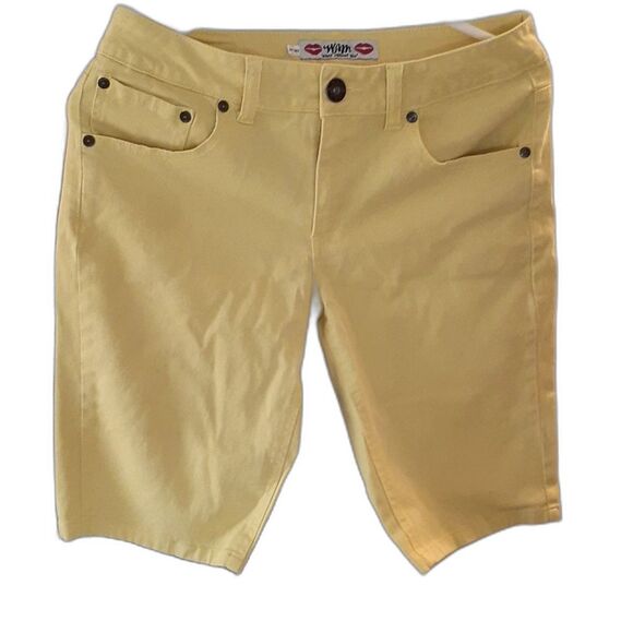 summer shorts 9 10  m yellow summer cotton bermuda wam yellow - Picture 1 of 2
